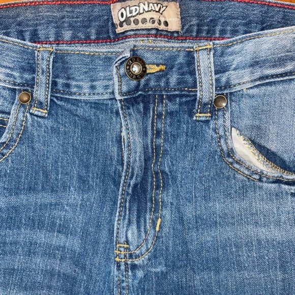 Old Navy Youth Blue Denim Adjustable Blue Jeans - Picture 3 of 9